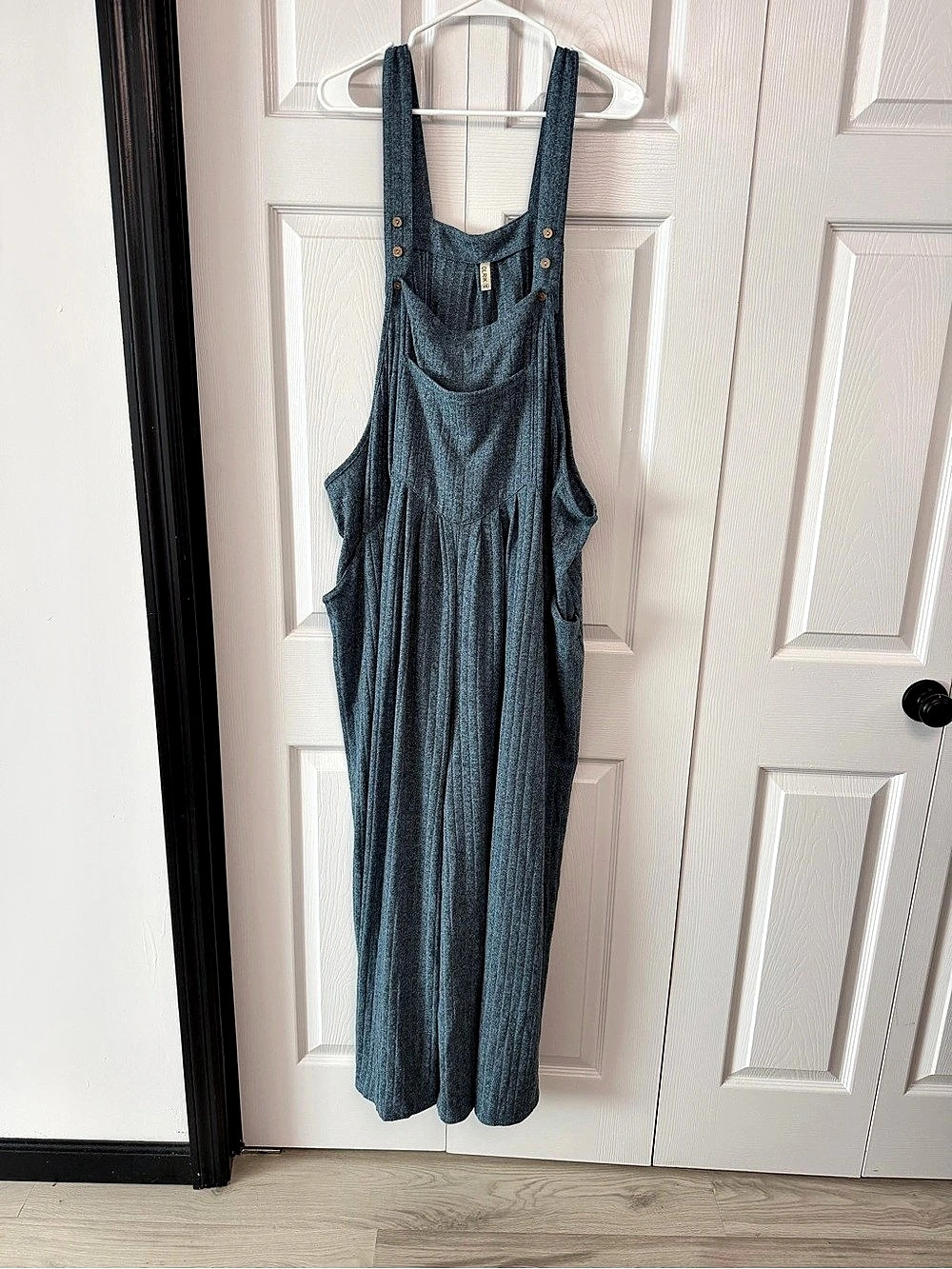 Women’s OLRIK Wide Leg Overalls Jumpsuit in Blue